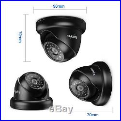 SANNCE 3000TVL HD 4CH 1080P DVR Outdoor CCTV Security Camera System Night Vision