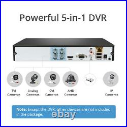 SANNCE 4CH 1080P HDMI DVR CCTV Home Security System 2MP Camera IR Night Vision