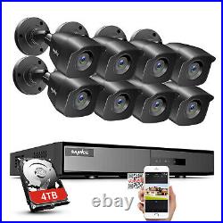SANNCE 4CH 8CH DVR Outdoor 1080P Security Camera System H. 264+ Onvif EXIR Night