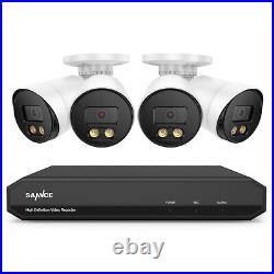SANNCE 5MP 8CH DVR Color Night Vision CCTV 1080P Security Camera System Outdoor