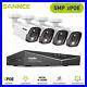 SANNCE 5MP CCTV POE Security IP Camera System 4CH NVR Outdoor 100ft IR Night Vis
