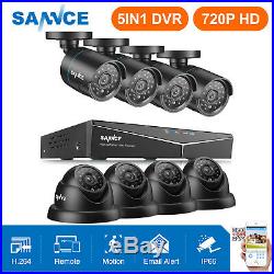SANNCE 8CH 1080N 5in1 HDMI DVR IR 1500TVL In/Outdoor Home Security Camera System