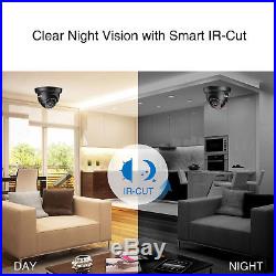 SANNCE 8CH 1080N HD DVR Outdoor 1500TVL IR Cut CCTV Home Security Camera System
