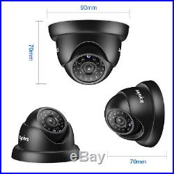 SANNCE 8CH 1080P HDMI DVR 720P Outdoor CCTV 1500TVL Security Camera System 1TB