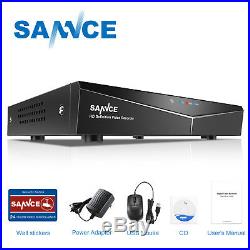SANNCE 8CH 1080P HDMI DVR HD 1500TVL CCTV Security Camera System IR Night Vision