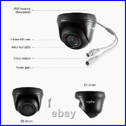 SANNCE 8CH DVR CCTV Security Camera System HD 1080P Outdoor Video Surveillance