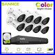 SANNCE 8CH DVR HD 1080P Full Color Night Vision CCTV Security Camera System 1TB