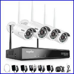 SANNCE Wireless 3MP CCTV Security IP Camera System 8CH 5MP NVR WiFi Audio Camera