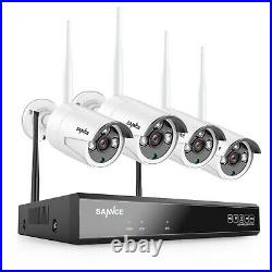 SANNCE Wireless 3MP CCTV Security IP Camera System 8CH 5MP NVR WiFi Audio Camera