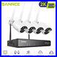 SANNCE Wireless 8CH NVR 3MP Two Way Audio IP Security Camera System WIFI CCTV AI
