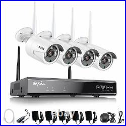 SANNCE Wireless Wifi 8CH 5MP NVR 1080P CCTV IP Camera HD Home Security System US