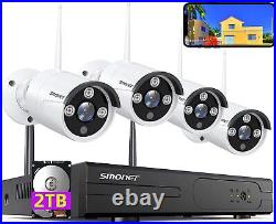 SMONET Audio 3MP WIFI IP 8CH 2K NVR Outdoor Wireless Security Camera System CCTV