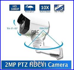 Security CCTV Camera 2MP 10X Optical Zoom Auto Iris Bullet PTZ HDCVI Camera IP66