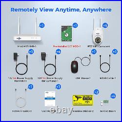 Security CCTV Camera System WIFI Outdoor With 1TB HDD Wireless 10CH NVR PTZ Audio