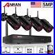 Security Camera System Home Wireless 5MP CCTV Outdoor WiFi 4CH NVR 1TB HDD IP66