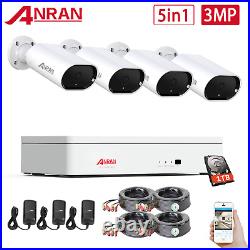 Security Camera System Outdoor Home CCTV AHD 8CH DVR 1TB Hard Drive Wired HD 2MP
