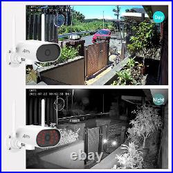 Security Camera System WiFi CCTV With 12.5 Monitor 1TB Wireless 2way Audio Home