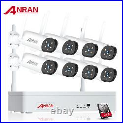 Security Camera System Wireless WIFI Outdoor Audio CCTV 3MP 8CH NVR With 2TB HDD