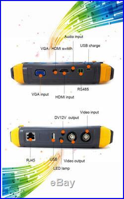 Security Camera Tester Monitor 5Inch 4 In 1 Lcd Cctv Tvi Cvi Ahd Vga Cvbs 1V18W
