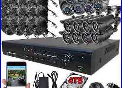 Sikker 16 CH Channel AHD CCTV DVR 1080P 2 Megapixel Camera Security System 4TB