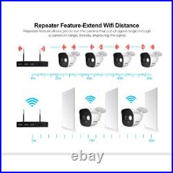 SirHome Wireless Security WIFI Camera System 8CH Outdoor 4PCS NVR CCTV HD IR Cam