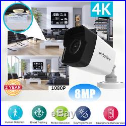 Smart HD 4K 8MP 1080P Bullet Home CCTV Security Camera Outdoor Video Night IP67