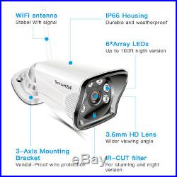SmartSF 8CH 1080P NVR Wireless Security Camera System 720P Outdoor Video CCTV US