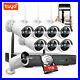 SmartSF Wireless Wifi 1080P Outdoor Security Camera System 8CH CCTV NVR Kit IP66