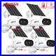 Solar Battery WiFi Security Camera System CCTV Outdoor Wireless Audio Pan 180°