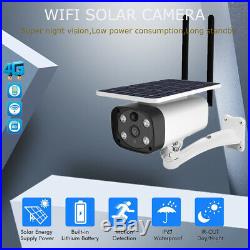 Solar Powered IP Camera Wireless GSM 4G SIM Card Outdoor Security CCTV Camera