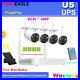 Solar Powered Wireless 3MP 8CH Audio Security Camera System Outdoor WIFI CCTV US