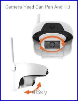 Solar Powered Wireless Outdoor WIFI IP Surveillance Camera Audio CCTV System