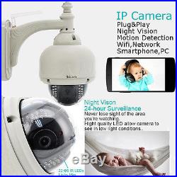 Sricam Wireless Outdoor Pan/Tilt Network CCTV Camera P2P Wifi IP Webcam IR-Cut