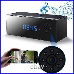 Surveillance CCTV Clock Camera 1080p Full HD Wireless Wi-Fi & Bluetooth Speaker