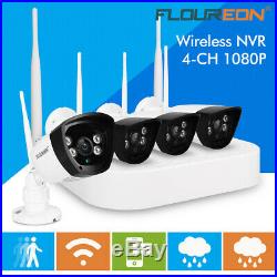 Surveillance Wireless 4CH CCTV 1080P DVR Wifi WLAN NVR Security IP Camera System