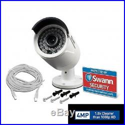 Swann NHD 818 CAM NVR 4MP Super HD CCTV Security Camera PoE Network Waterproof