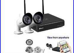 Swann NVW-485 4 Ch Wi-Fi HD CCTV Security System with 2 x 1080p Cameras 1TB HDD