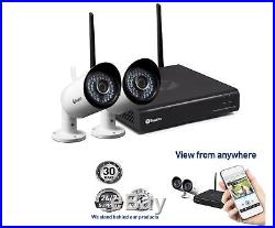 Swann NVW-485 4 Ch Wi-Fi HD CCTV Security System with 2 x 1080p Cameras 1TB HDD