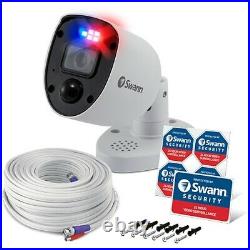 Swann PRO-4KRL 4K Enforcer Bullet CCTV Camera Flashing Lights & Siren DVR 5680