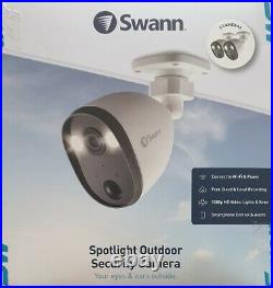 Swann Spotlight Outdoor Security Camera System Twin Pack Security System