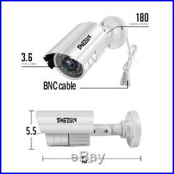 TMEZON 1080P AHD CCTV Security Camera System Home Outdoor 8CH 1TB DVR IR Night