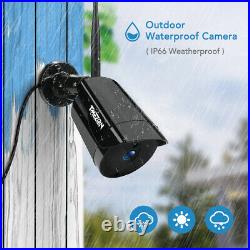 TMEZON 1080P Wireless Security Camera System 8CH NVR Outdoor Audio IR CCTV Cam