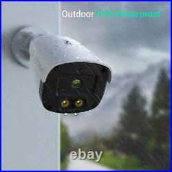 TMEZON 1080p CCTV Security Camera System 4CH DVR H. 265+ Lite Home Outdoor kit