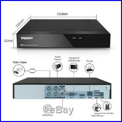TMEZON 4CH 1080N CCTV DVR 1500TVL HD IR Outdoor Home Security Camera System APP