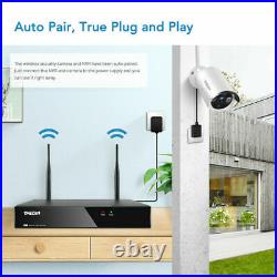 TMEZON 4CH 2MP Wireless CCTV Camera 1080P WiFi NVR Outdoor Security System