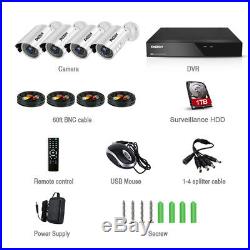 TMEZON 8CH 1080N HD DVR 1080P CCTV Camera Home Outdoor Security CCTV System 1TB