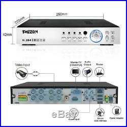 TMEZON 8CH 1080P 5IN1 HD DVR 2MP In/Outdoor Dome Security CCTV Camera System 1TB
