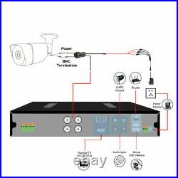 TMEZON 8CH 5MP 1080P Lite CCTV DVR HD Outdoor IR Security Camera System