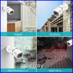 TMEZON 8CH 5MP NVR Outdoor 1080P POE Security IP CCTV Camera System Recording