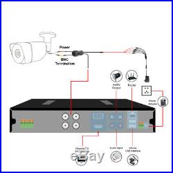 TMEZON CCTV Security Camera HDMI 8CH 16CH DVR Video Home Outdoor System 1TB Lot